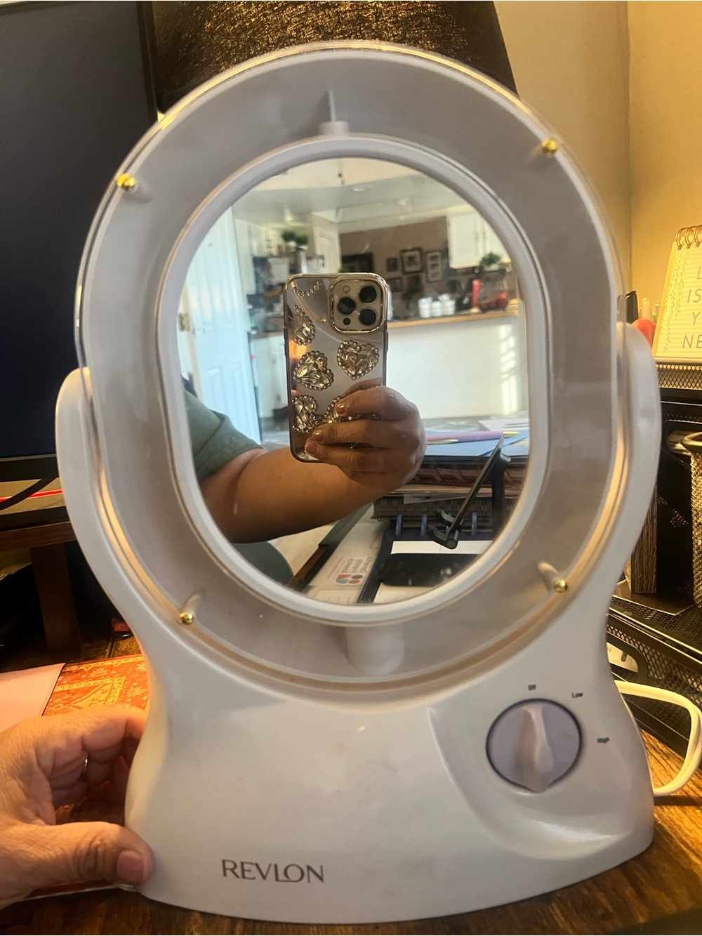 Revlon White Lighted Oval Makeup Mirror